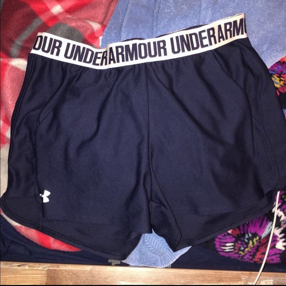 navy blue running shorts